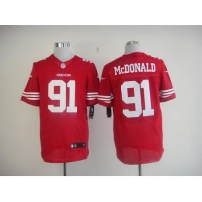 Nike San Francisco 49ers 91 Ray McDonald Red Elite NFL Jersey