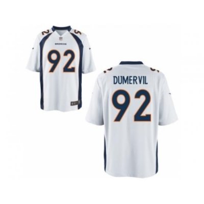 Nike Denver Broncos 92 Elvis Dumervil White Game NFL Jersey