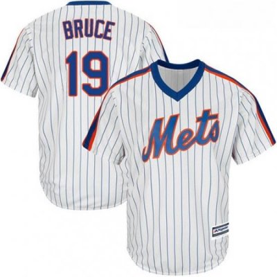 Youth Majestic New York Mets 19 Jay Bruce Authentic White Alternate Cool Base MLB Jersey