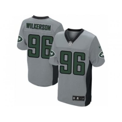 Nike New York Jets 96 Muhammad Wilkerson Grey Elite Shadow NFL Jersey