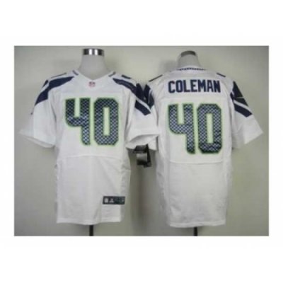 Nike Seattle Seahawks 40 Derrick Coleman white Elite NFL Jersey