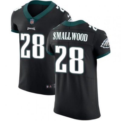 Nike Eagles #28 Wendell Smallwood Black Alternate Men Stitched NFL Vapor Untouchable Elite Jersey