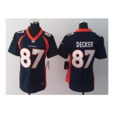 Nike Women Jerseys Denver Broncos #87 Eric Decker blue[neW]