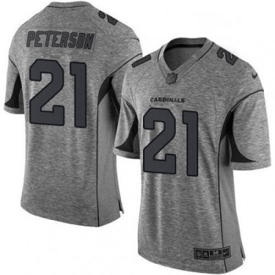 Men Nike Arizona Cardinals 21 Patrick Peterson Limited Gray Gridiron NFL Jersey