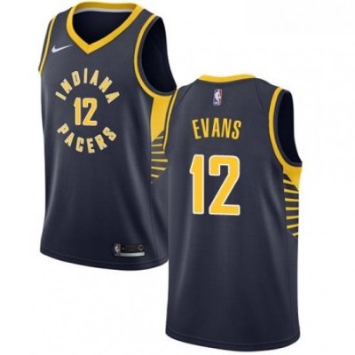 Womens Nike Indiana Pacers 12 Tyreke Evans Swingman Navy Blue NBA Jersey Icon Edition