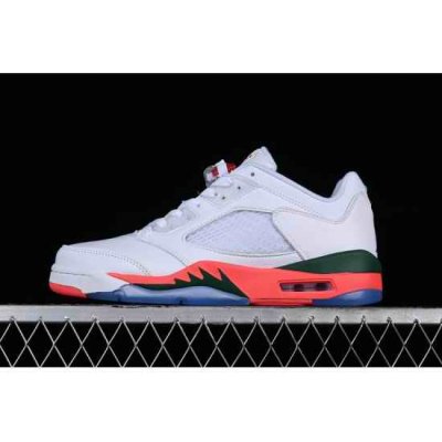 AIR JORDAN RETRO LOW AJ5 WHITE GREEN BLUE ORANGE FQ1316 018