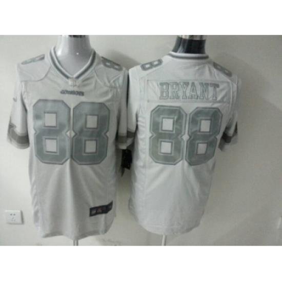 Nike dallas cowboys 88 dez bryant white Game Platinum NFL Jersey