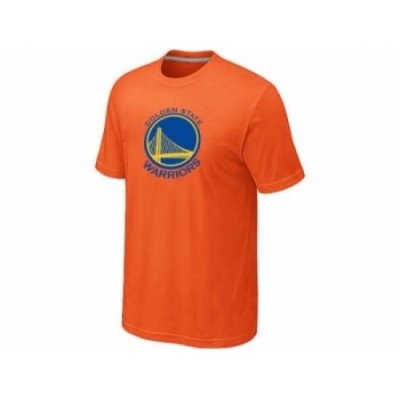 NBA Golden State Warriors Big & Tall Primary Logo Orange T-Shirt