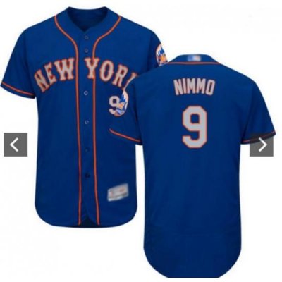 Men Nike NeW York Mets #9 Brandon Nimmo Blue Flexbase Stitched MLB Jersey