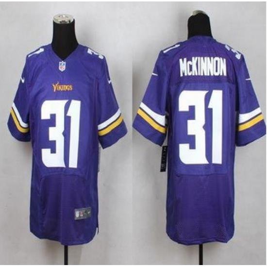 NeW Minnesota Vikings #31 Jerick McKinnon Purple Team Color Men Stitched NFL Elite jersey