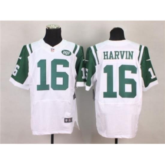 Nike New York Jets 16 Percy Harvin white Elite NFL Jersey