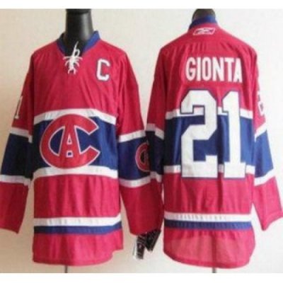 Montreal Canadiens 21 Brian Gionta Red NHL Jersey CA