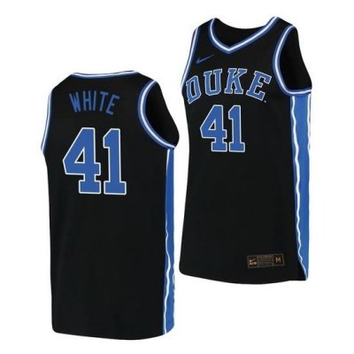 Duke Blue Devils Jack White Black Replica Men'S Jersey