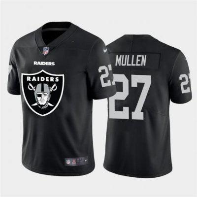 Nike Las Vegas Raiders 27 Trayvon Mullen Black Team Big Logo Vapor Untouchable Limited Jersey