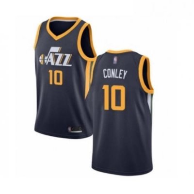 Womens Utah Jazz 10 Mike Conley Swingman Navy Blue Basketball Jersey Icon Edition