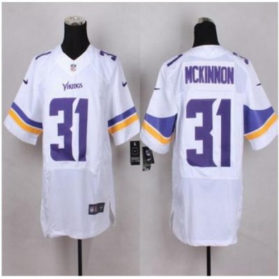 NeW Minnesota Vikings #31 Jerick McKinnon White Men Stitched NFL Elite Jersey