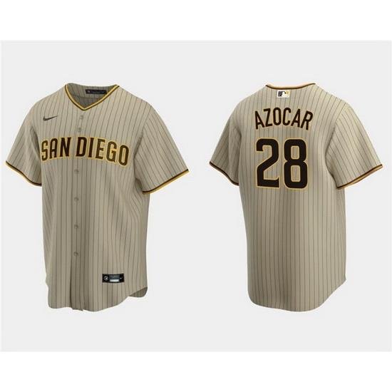 Men San Diego Padres 28 Jos E9 Azocar Tan Cool Base Stitched Jersey