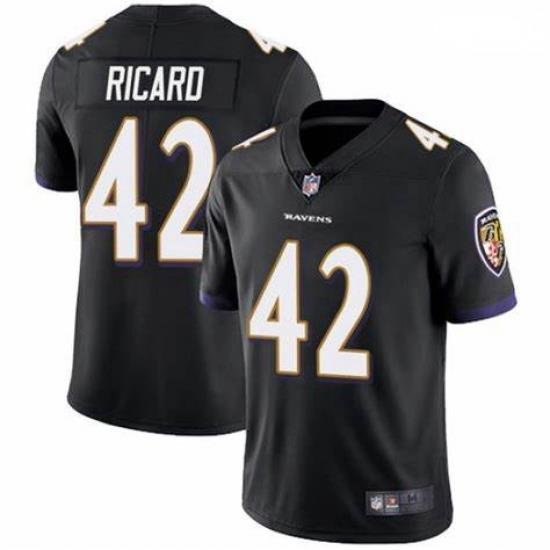 Men Nike Patrick Ricard Baltimore Ravens Limited Black Team Color Vapor Untouchable Jersey