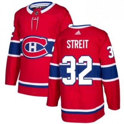 Mens Adidas Montreal Canadiens 32 Mark Streit Premier Red Home NHL Jersey