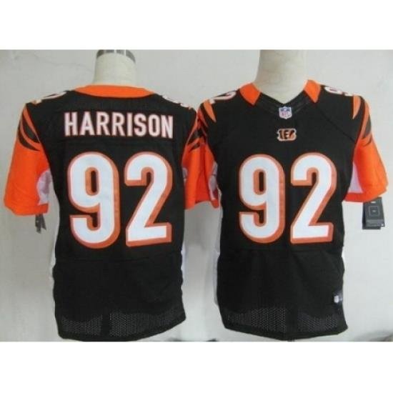 Nike Cincinnati Bengals 92 James Harrison Black Elite NFL Jersey