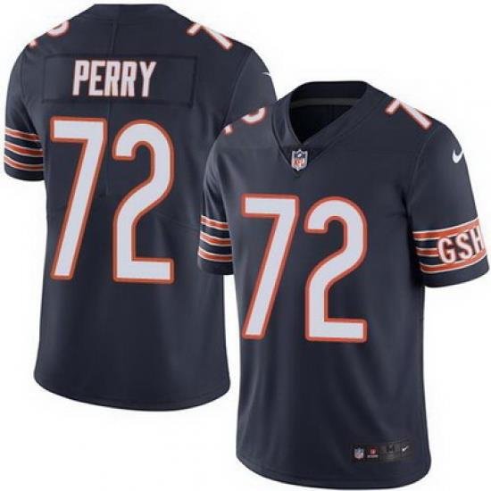 Nike Bears #72 William Perry Navy Blue Team Color Mens Stitched NFL Vapor Untouchable Limited Jersey