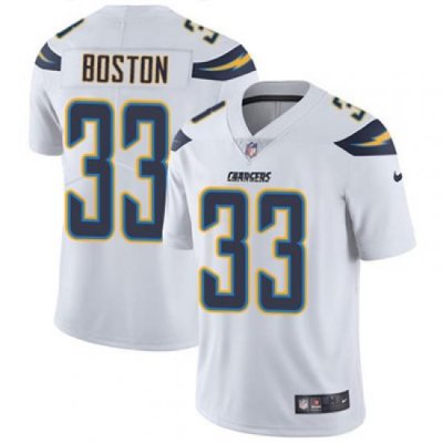 Youth Nike Chargers #33 Tre Boston White Stitched NFL Vapor Untouchable Limited Jersey