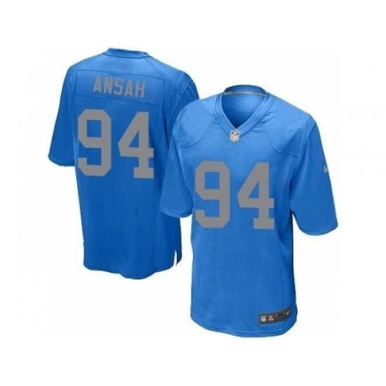 Nike NFL Detroit Lions #94 Ziggy Ansah Elite Youth Blue Alternate Jersey