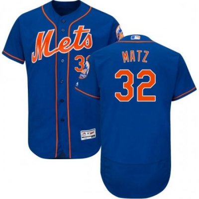 Mens Majestic New York Mets 32 Steven Matz Royal Blue Alternate Flex Base Authentic Collection MLB Jersey