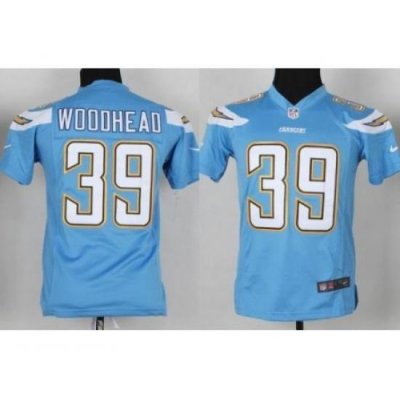 Youth Nike San Diego Chargers 39 Danny Woodhead Light Blue NFL Jerseys