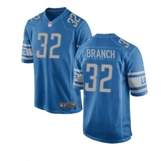 Men Lions #32 Branch Blue Vapor Limited Stitched Jersey