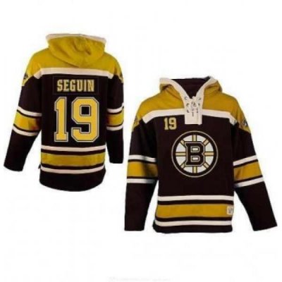 Boston Bruins 19# Tyler Seguin Black Color Hooded Sweatshirt