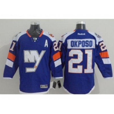 NHL New York Islanders #21 Kyle Okposo Venues blue jerseys