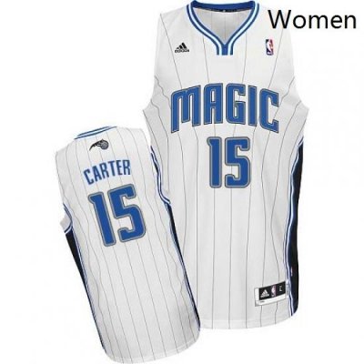 Womens Adidas Orlando Magic 15 Vince Carter Swingman White Home NBA Jersey