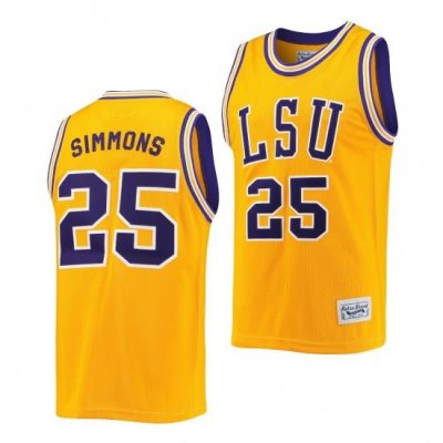 LSU Tiger Ben Simmons Gold Commemorative Lsu Tigers Jersey