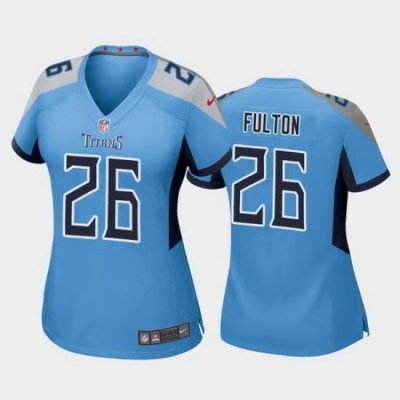 women kristian fulton tennessee titans light blue game jersey