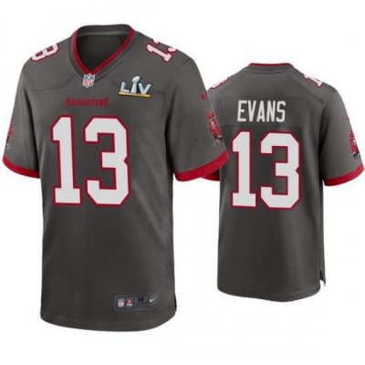 Men Mike Evans Buccaneers Pewter Super Bowl Lv Game Jersey