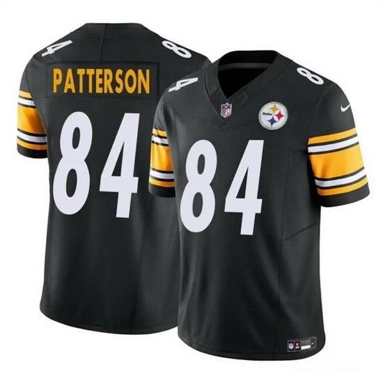 Men Pittsburgh Steelers 84 Cordarrelle Patterson Black 2024 F U S E  Vapor Untouchable Limited Stitched Jersey