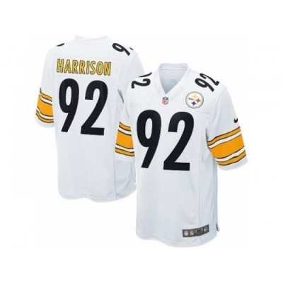 Nike Pittsburgh Steelers 92 James Harrison White Game NFL Jersey