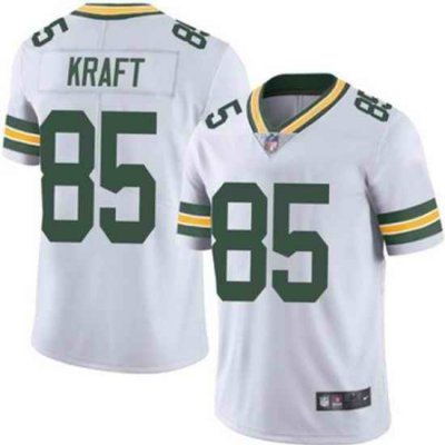 Youth Green Bay Packers 85 Tucker Kraft White Vapor Untouchable Stitched Football Jersey