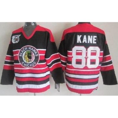 Chicago Blackhawks 88 Patrick Kane Black 75th Throwback CCM NHL Jerseys