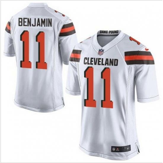 Nike Cleveland Browns #11 Travis Benjamin White Mens Stitched NFL New Elite Jersey