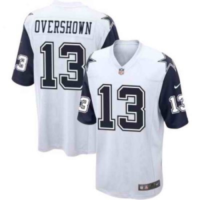 Men Dallas Cowboys DeMarvion Overshown #13 White Thanksgiven Stitched NFL Jersey