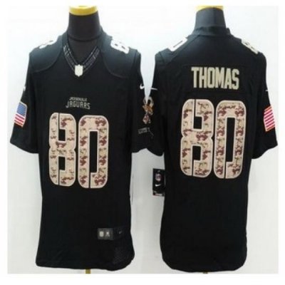 New Jacksonville Jaguars #80 Julius Thomas Black Men Stitched NFL Limited Salute to Service jersey