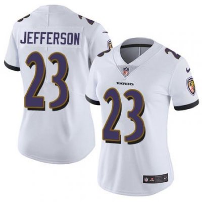 Nike Ravens #23 Tony Jefferson White Womens Stitched NFL Vapor Untouchable Limited Jersey