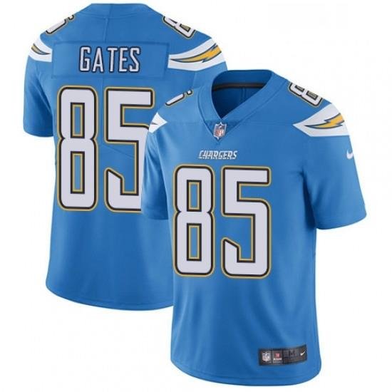 Youth Nike Los Angeles Chargers 85 Antonio Gates Elite Electric Blue Alternate NFL Jersey