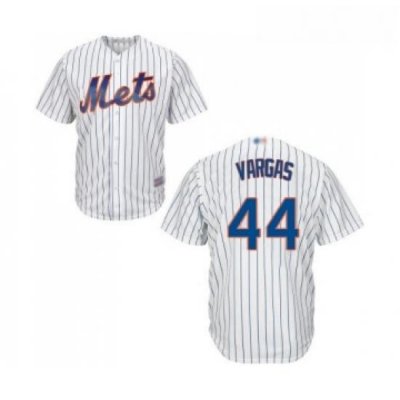 Mens NeW York Mets 44 Jason Vargas Replica White Home Cool Base Baseball Jersey