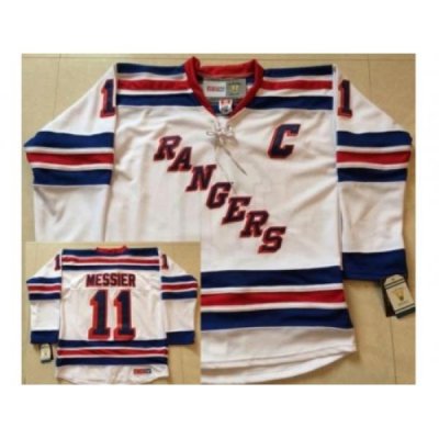 New York Rangers #11 Mark Messier White NHL Jerseys