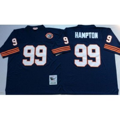 Mitchell Ness Bears #99 Lamarr Houston blue Throwback Stitched NFL Jerseys