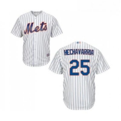 Youth New York Mets 25 Adeiny Hechavarria Authentic White Home Cool Base Baseball Jersey