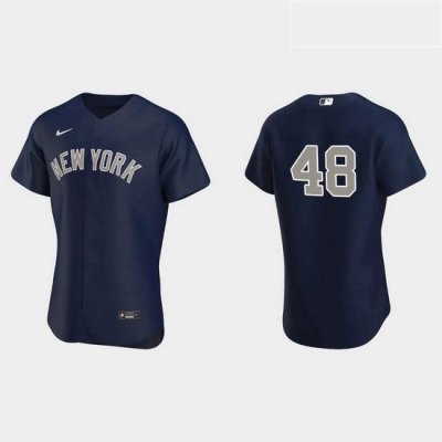 Men NeW York Yankees 48 Anthony Rizzo Men Nike Navy Authentic MLB Jersey